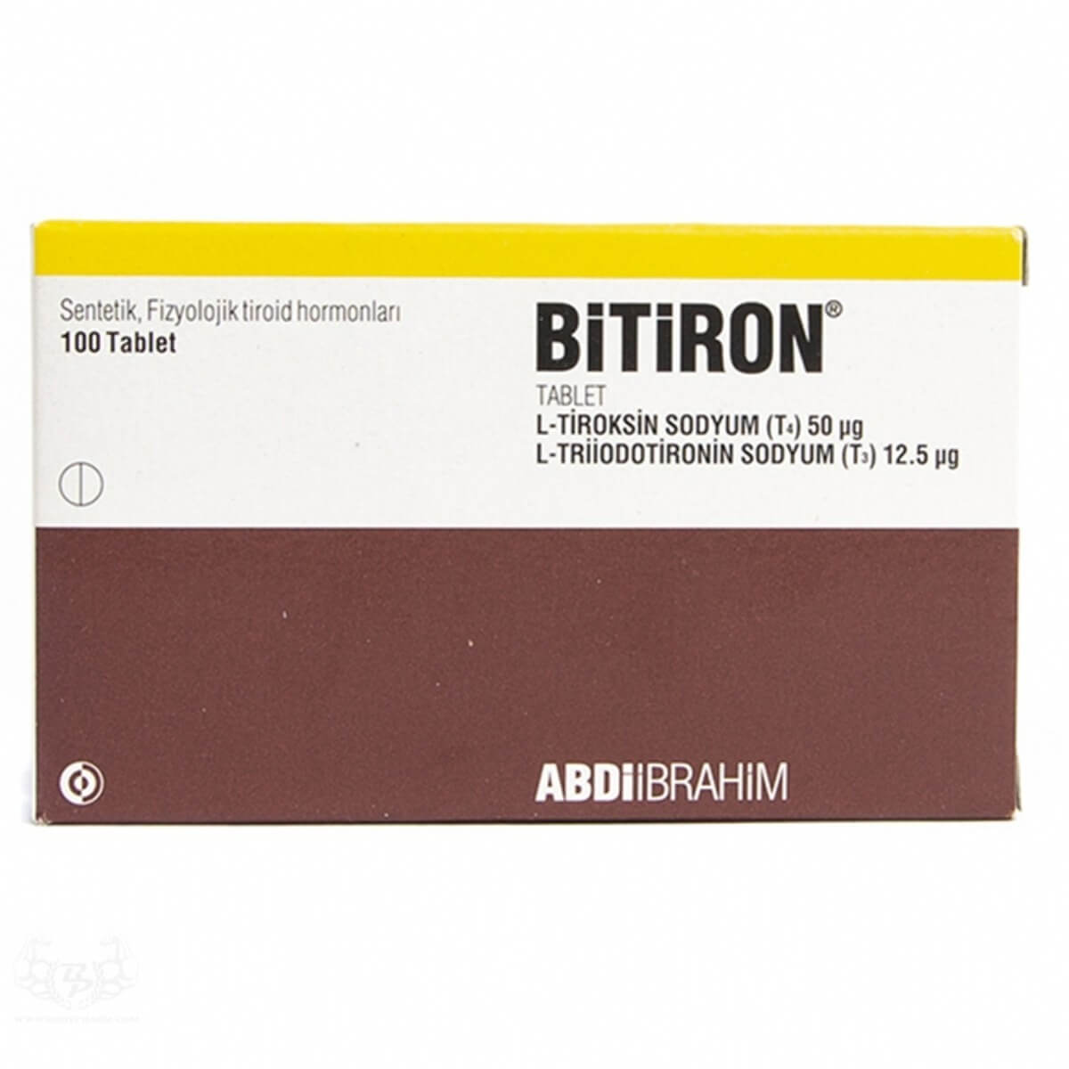 Bitiron 100 Tablets 50 Mcg (T3-T4 Mix) Abdi Ibrahim EXP