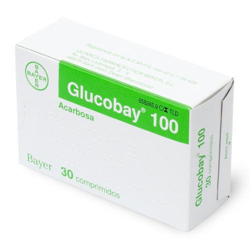 Glucobay 100 Mg 90 Tablets Bayer