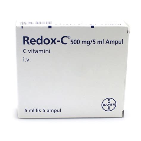 Redox-C (Vitamin C) 500 Mg 5 Ml Amp Bayer