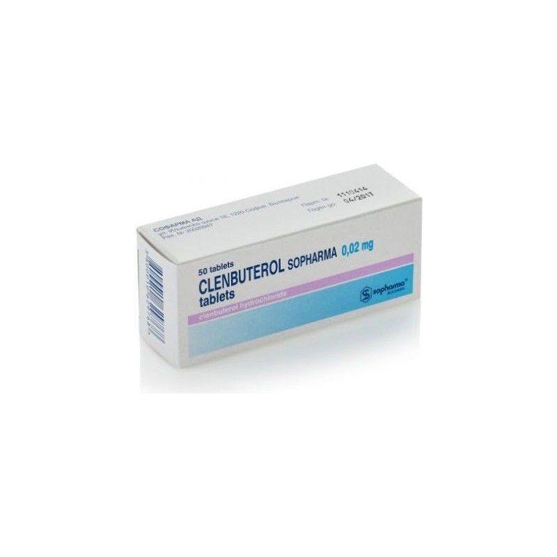 Clenbuterol 20 Mcg 50 Tablets SoPharma